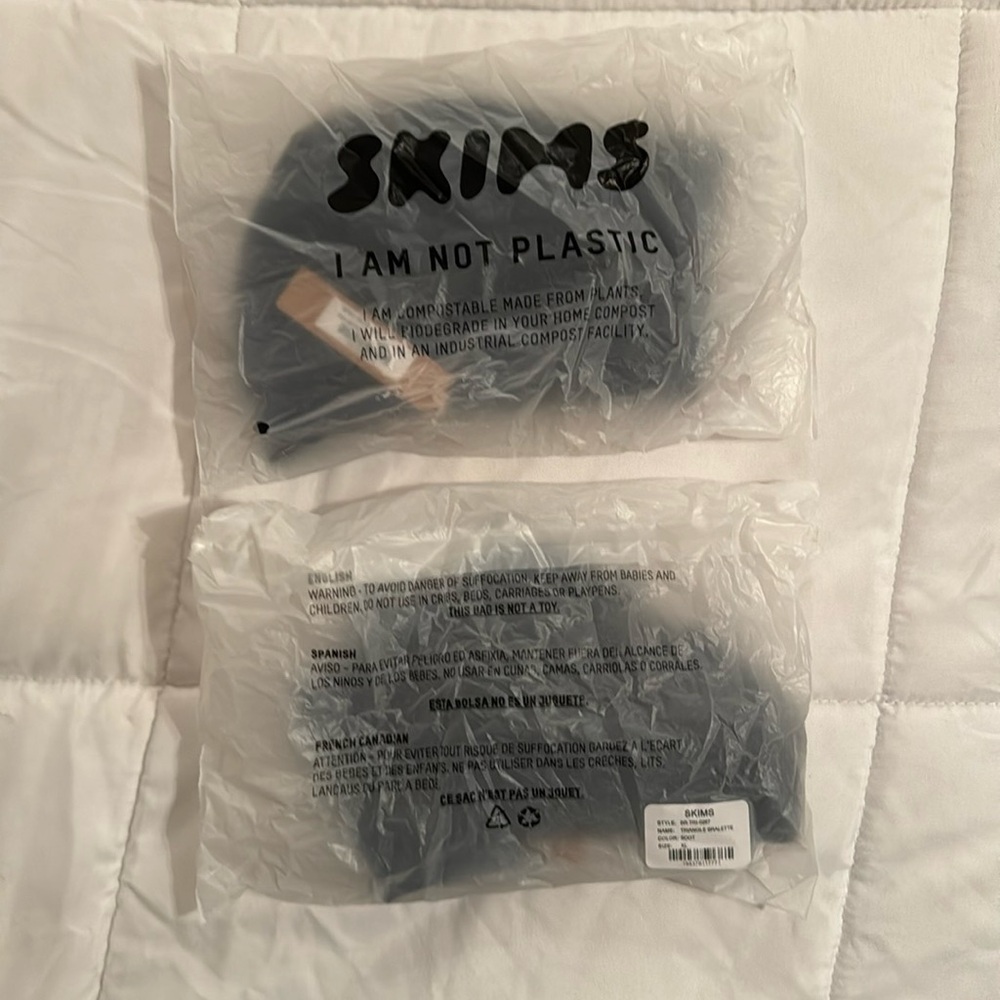 NWT Skims Triangle Bralette Size XL (2 bras)